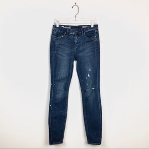 Madewell Paint Splatters Skinny Skinny Jeans D24